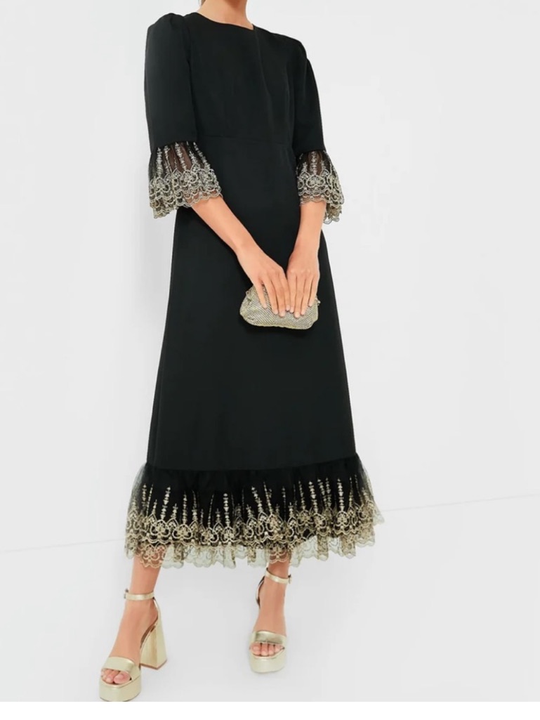 Pomander Place By Tuckernuck Black Velvet Lillith Dress